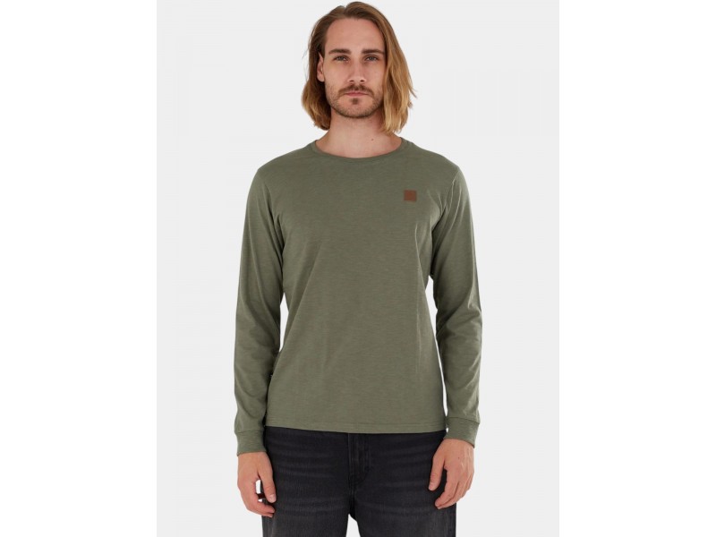 Fundango Justin hosszú ujjú póló (oliv)
