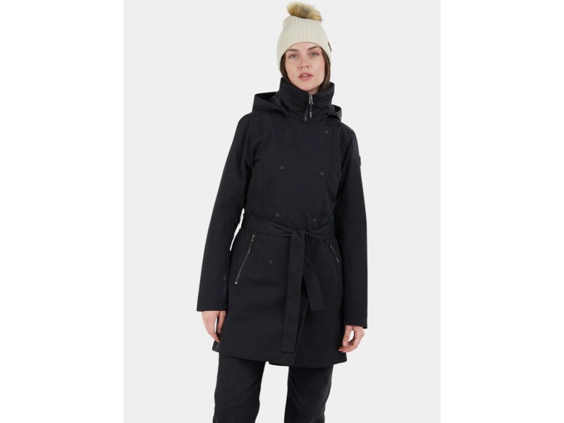 Fundango Charlotte női trenchcoat – fekete (890)