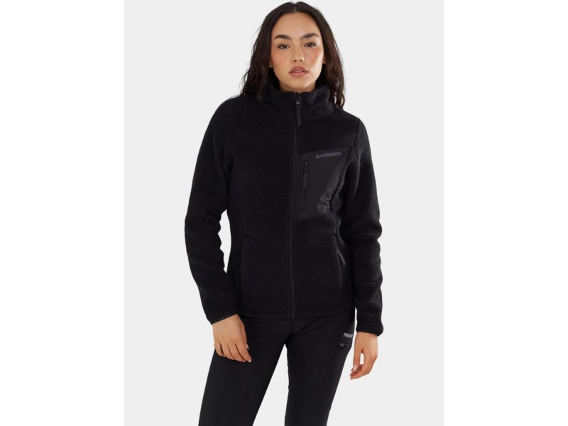 Fundango Shiloh női fekete polár pulóver