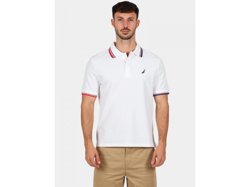 Nautica Atabay férfi galléros póló – fehér (908)