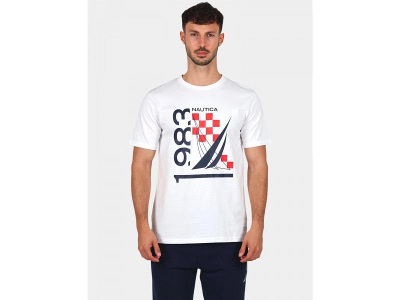 Nautica Vale SS férfi póló (908 white)