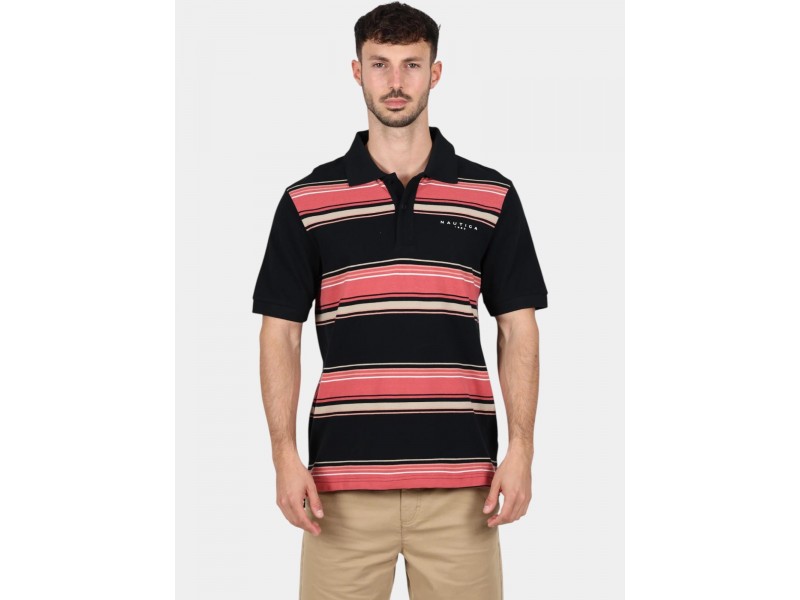 Nautica Coral Polo férfi galléros póló – fekete