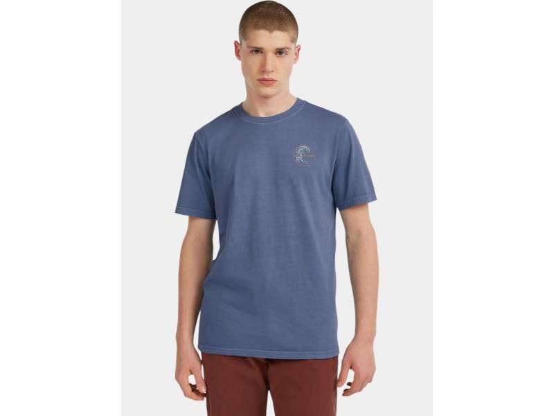 O'Neill Originals retro back print férfi póló - Mozart Blue