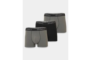 O'Neill férfi boxershort 3-pack szürke/fekete