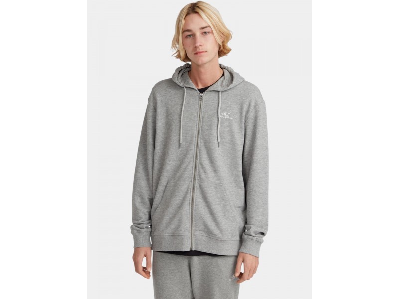 O'Neill Small Logo FZ férfi kapucnis pulóver - silver melé