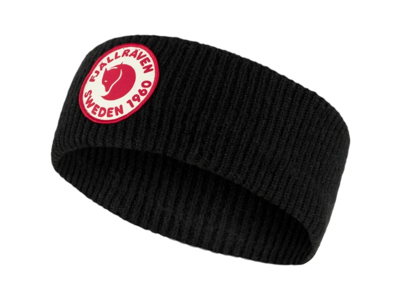 Fjällräven 1960 Logo Headband — fekete, 100% gyapjú