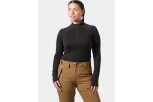 Helly Hansen W Lifa Merino Mid 1/2 Zip női fekete