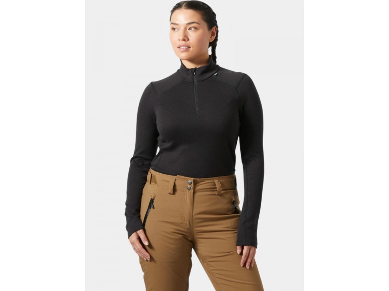 Helly Hansen W Lifa Merino Mid 1/2 Zip női fekete