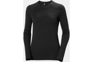 Helly Hansen W Lifa Merino Midweight Crew - fekete