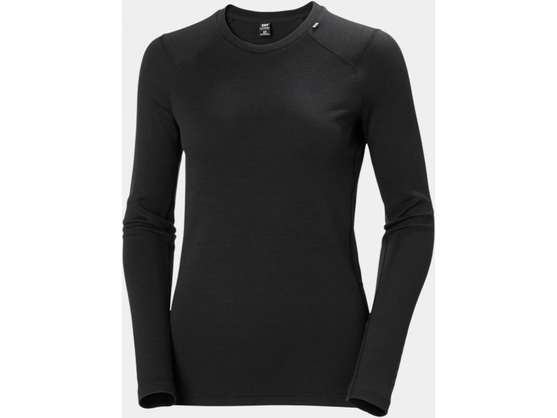 Helly Hansen W Lifa Merino Midweight Crew - fekete