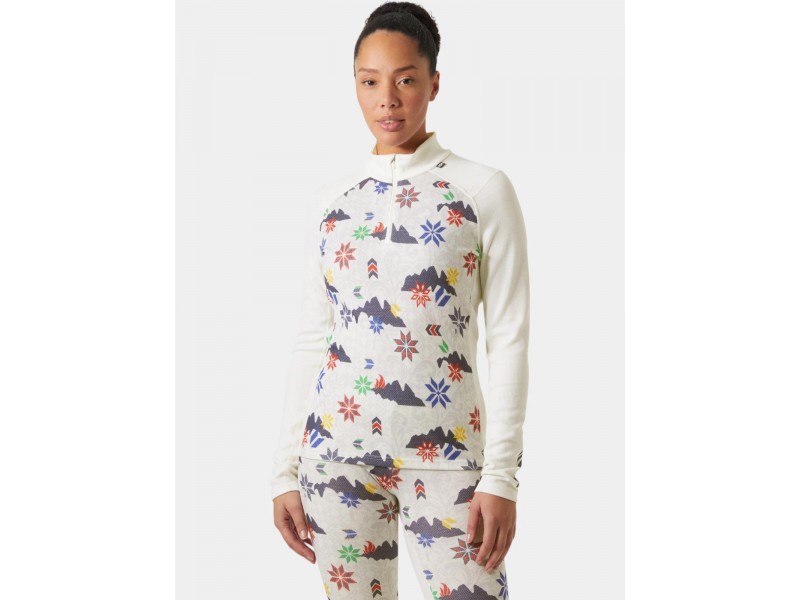 Helly Hansen W Lifa Merino 1/2 Zip – fehér