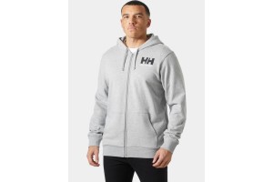 Helly Hansen HH Logo FZ Hoodie - szürke melange