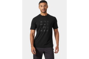 Helly Hansen Skog Graphic T-Shirt - fekete