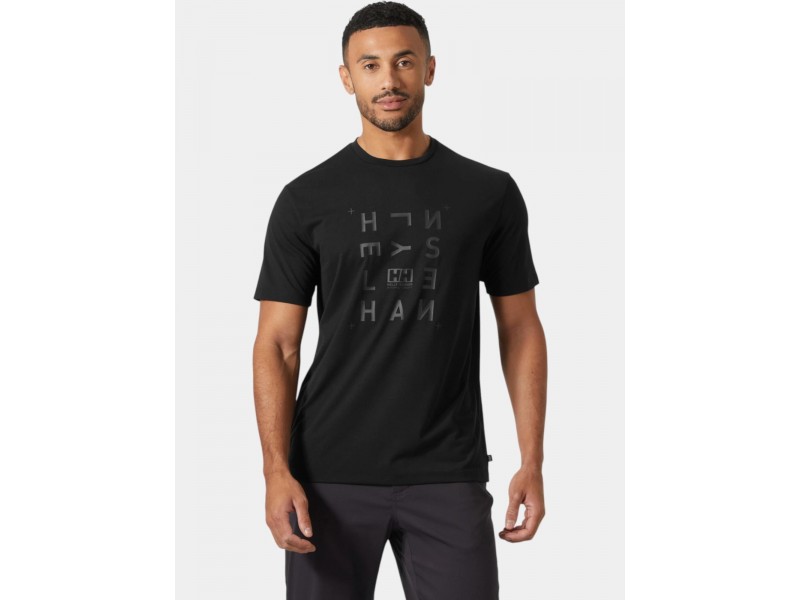 Helly Hansen Skog Graphic T-Shirt - fekete