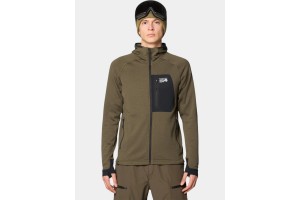 Mountain Hardwear Polartec Power Grid Hoody – Ridgeline Heather