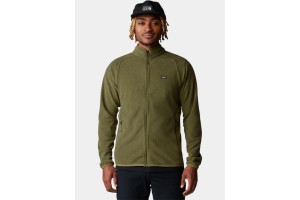 Mountain Hardwear Microchill férfi full zip polár - combat green