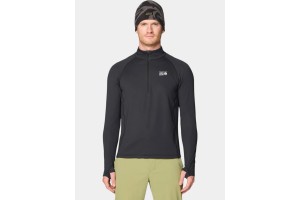 Mountain Hardwear Crater Lake férfi polár félcipzáras (fekete)