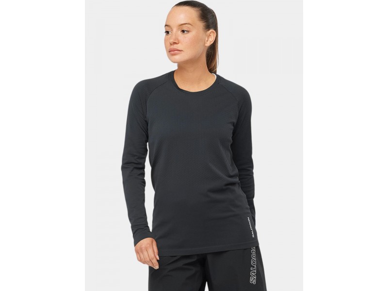 Salomon Sense Aero Seamless Tee W - női mélyfekete