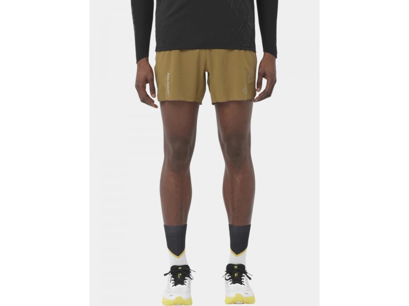 Salomon Sense Aero 5 férfi rövidnadrág – Brilliant Olive