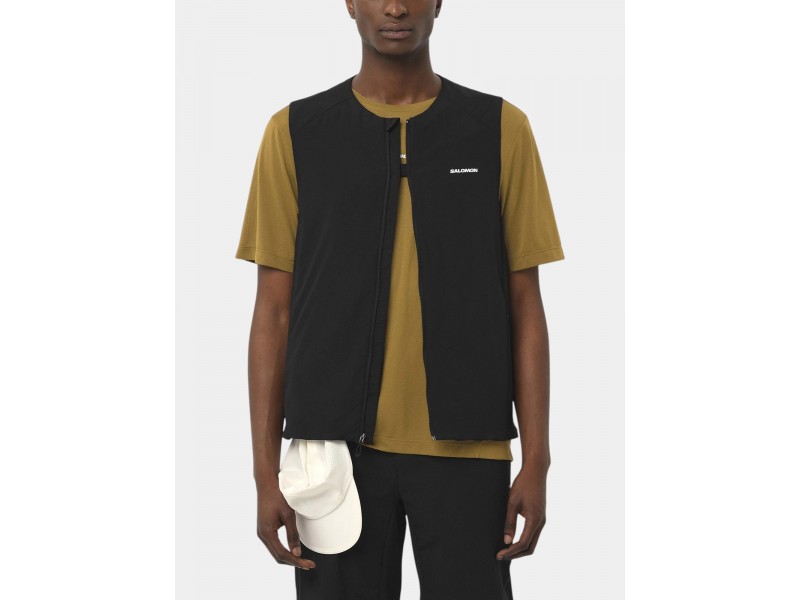 Salomon Mountain Flex Hybrid férfi mellény - Deep Black