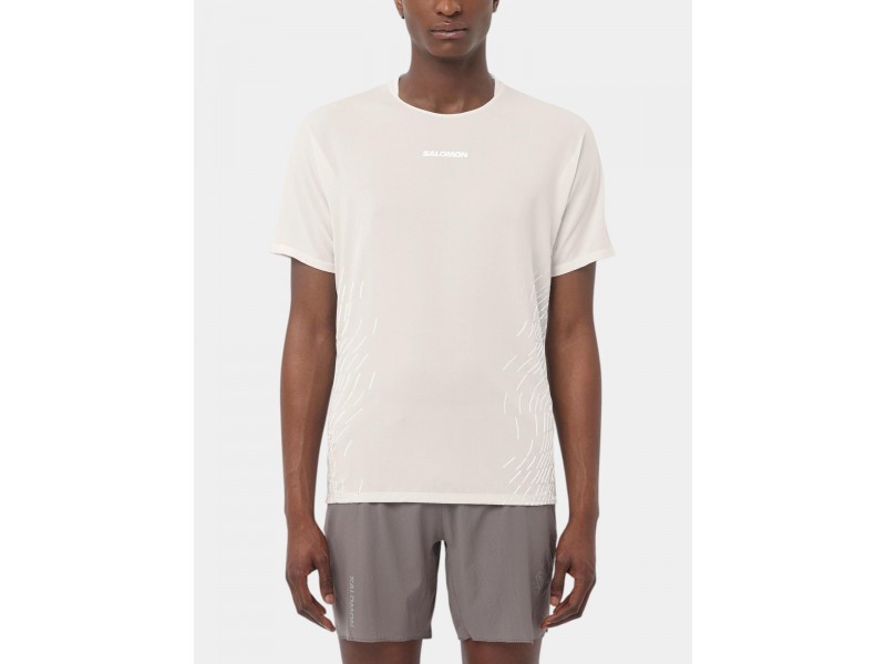 Salomon Sense Aero SS Tee GFX M - Whisper White