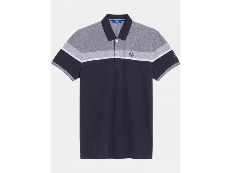 TBS Barispol D férfi galléros póló (612 navy)