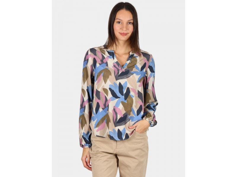 TBS Montymis D női blúz – 100% viszkóz, 117-craie