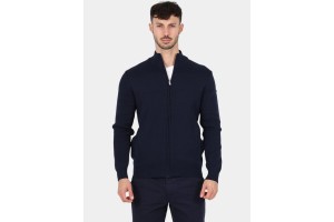 TBS Nouvigil D férfi kardigán 100% pamut sötétkék