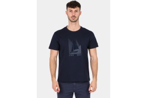 TBS Omaritee D férfi póló – sötétkék, 100% pamut