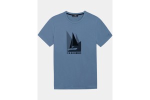 TBS Omaritee D férfi rövid ujjú póló 252-celeste