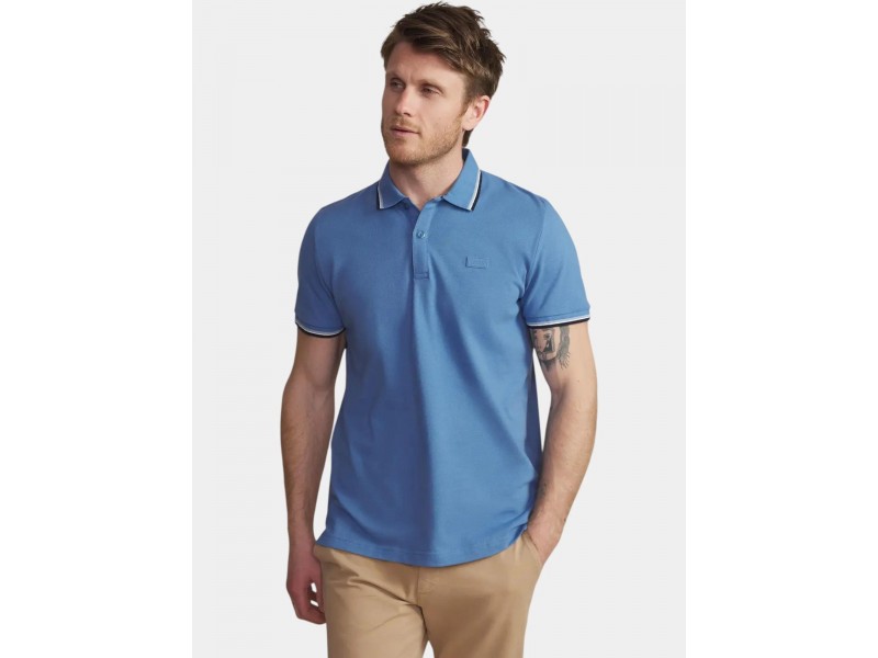 TBS Yvanepol D férfi galléros póló – 100% organikus pamut