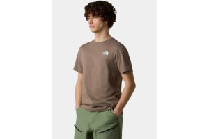 The North Face férfi M S/S Box Nse Tee - mocha brown