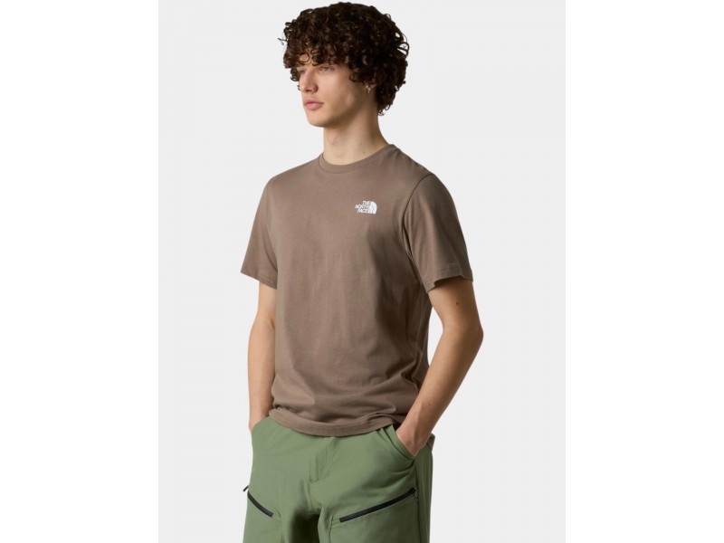 The North Face férfi M S/S Box Nse Tee - mocha brown