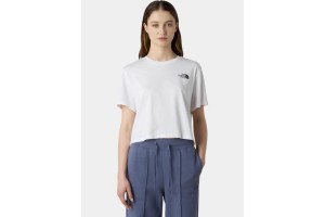 The North Face női Simple Dome Cropped Slim Tee - fehér