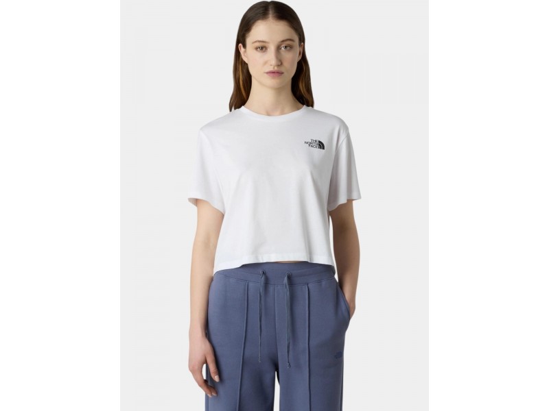 The North Face női Simple Dome Cropped Slim Tee - fehér