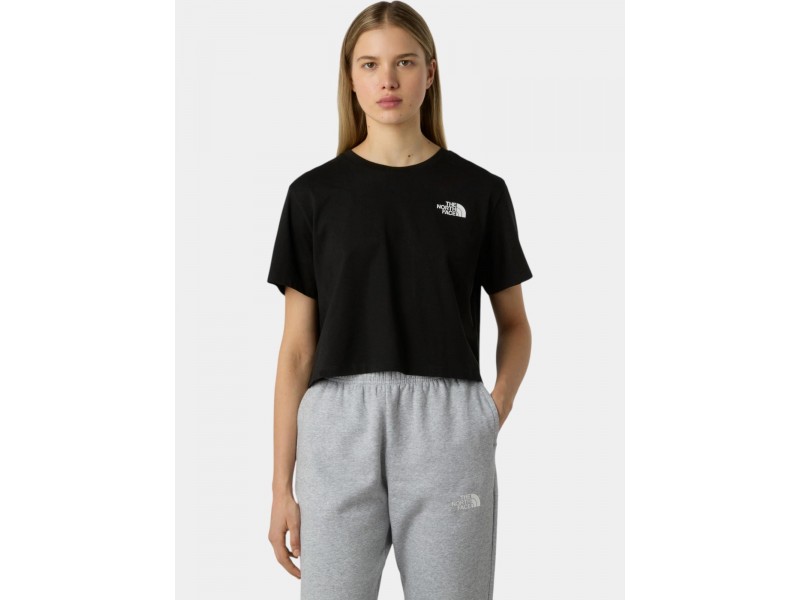 The North Face női Cropped Slim Tee - fekete