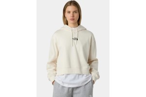 The North Face W Essential Crop Hoodie - QLI White Dune