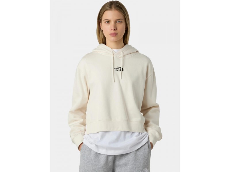 The North Face W Essential Crop Hoodie - QLI White Dune