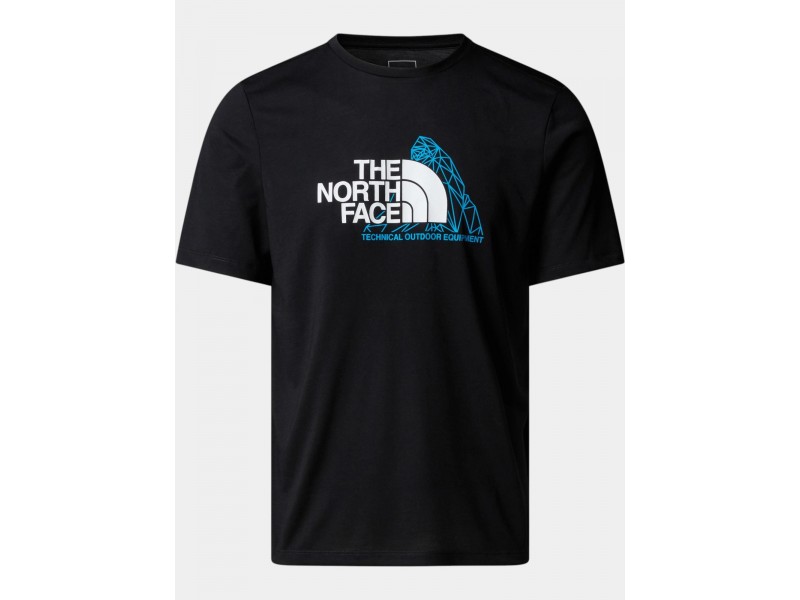 The North Face M Mountain Foundation póló - fekete