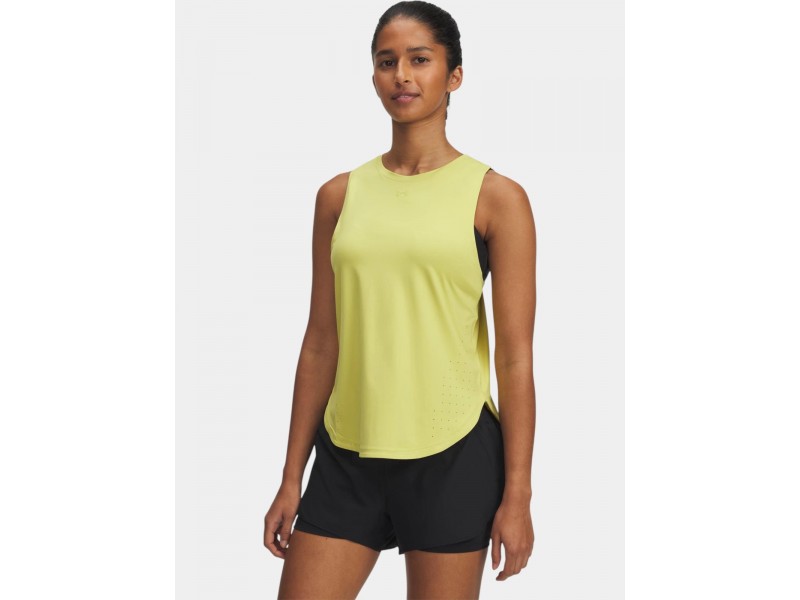 Under Armour UA Launch Elite Tank - yellow shade (reflektív)