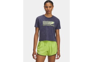 Under Armour UA Run Graphic SS 2 D női póló (washed navy)