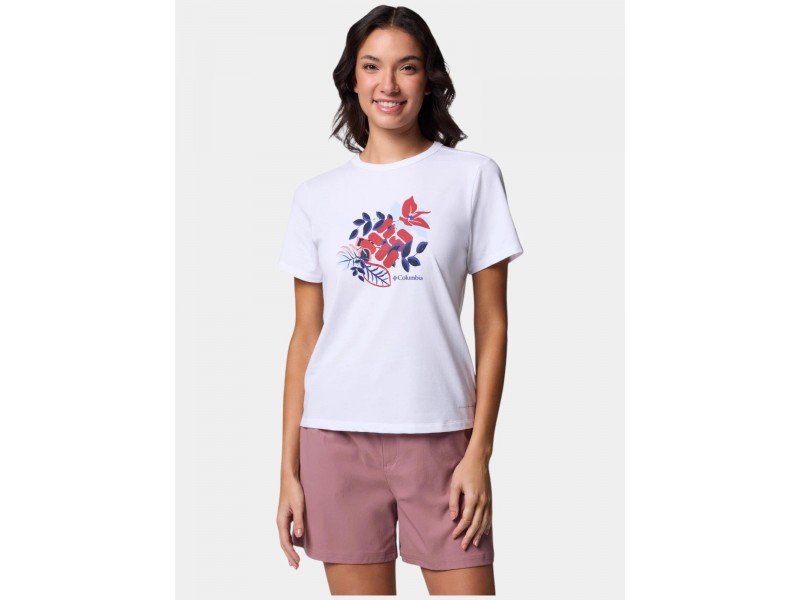 Columbia Sun Trek Graphic Short Sleeve III D - fehér