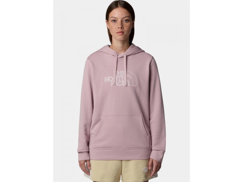 The North Face W Drew Peak Light Hoodie - arf-metal pink-wht