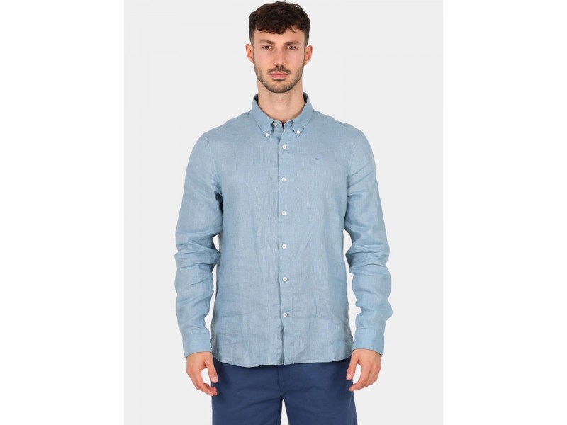 Timberland Linen Shirt D - férfi len ing, 758-citadel