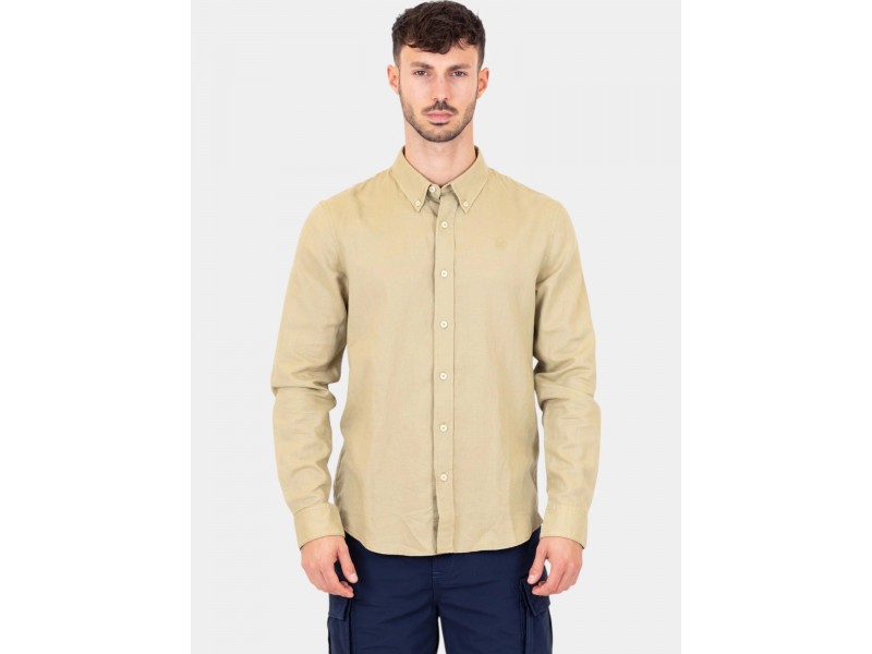 Timberland TFO Cotton/Linen férfi ing - dh4 Lemon Pepper