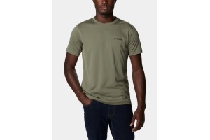 Columbia Zero Rules férfi rövid ujjú póló - stone green