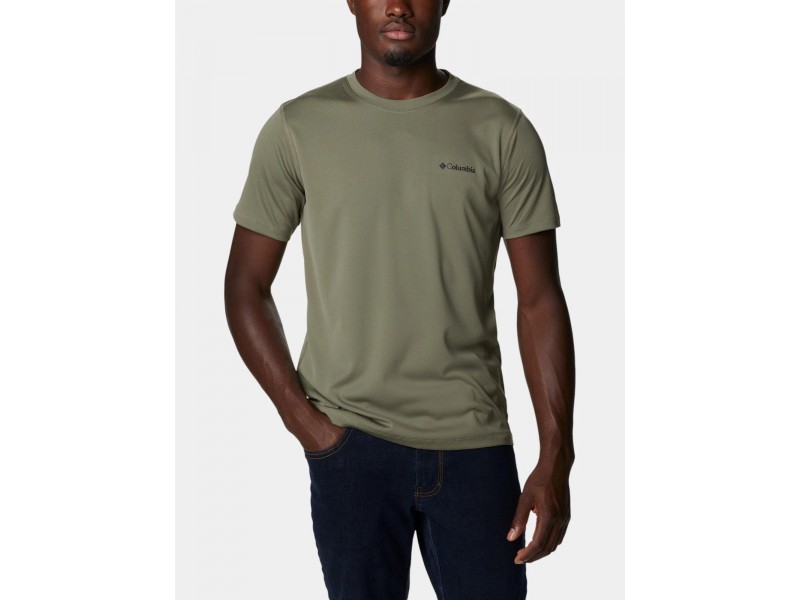 Columbia Zero Rules férfi rövid ujjú póló - stone green
