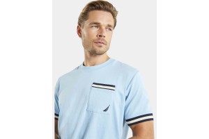 Nautica Powell férfi póló - 454 Sky Blue