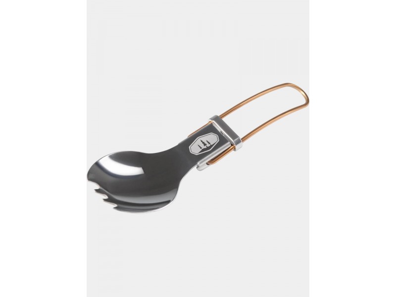GSI Glacier Folding Spork D - ora-orange, rozsdamentes acél