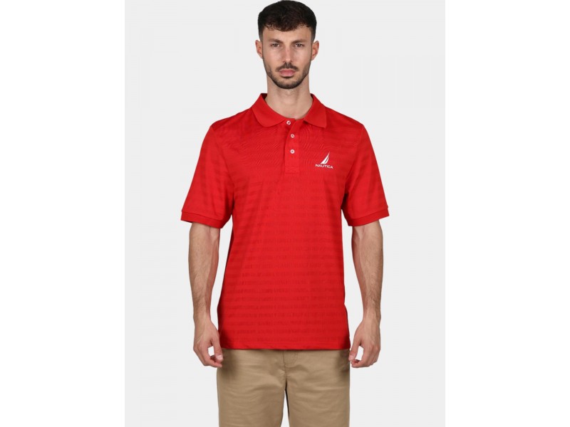 Nautica Leonard II férfi polo - Fiery Red